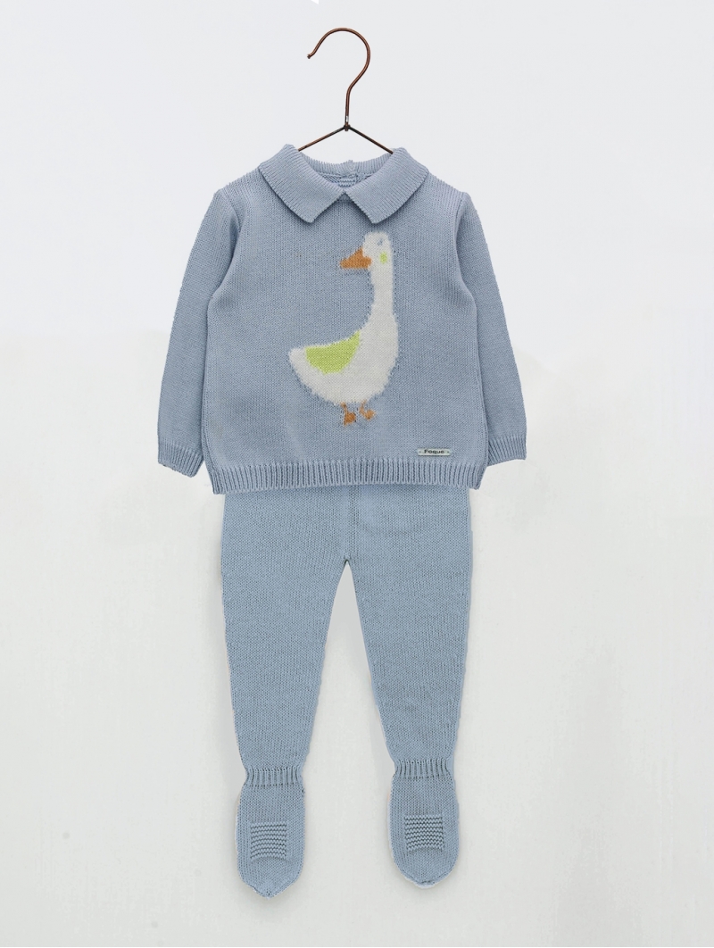 Duck sweater and leggings two pieces set