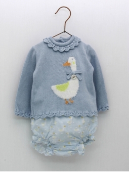 Sweater and shorties two pieces set