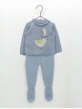 Conjunto bebé niña jersey y polaina