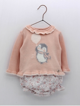 Sweater and shorties two pieces set