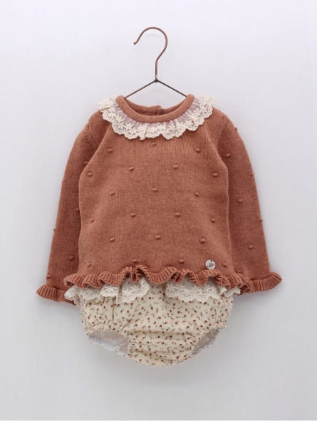 Shorties and sweater baby girl set