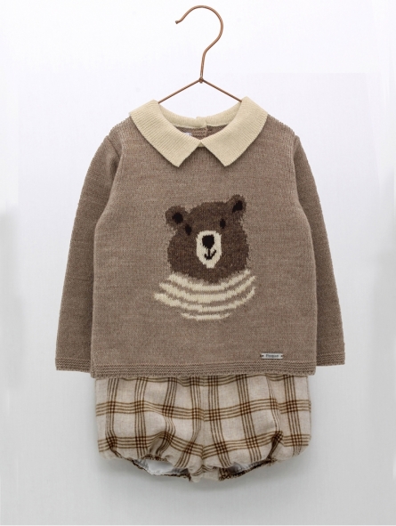 Sweater and shorts two pieces set