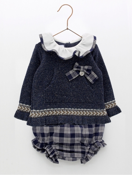Sweater and shorties two pieces set