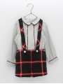 Conxunto dúas pezas camisa e pantalñon tirantes