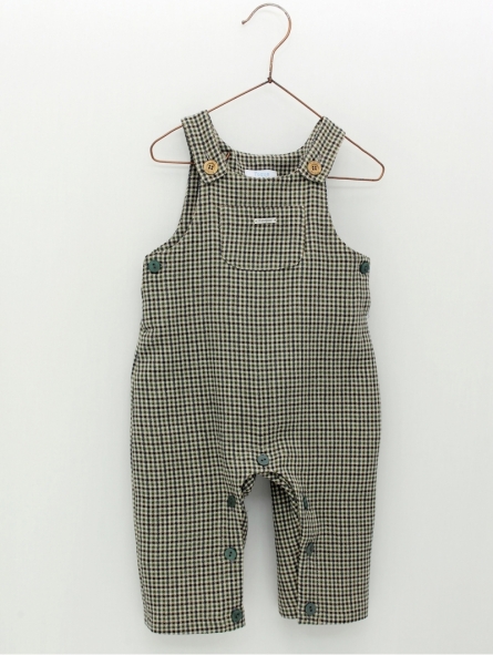 Plaid dungarees
