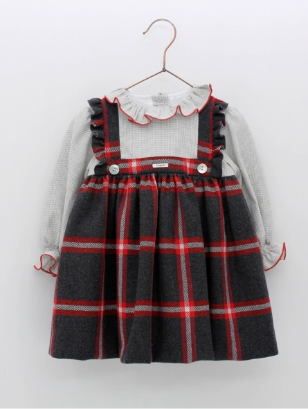 Vestido bebé nena cadros