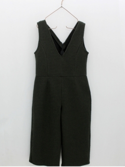Sweatshirt fabric dungarees