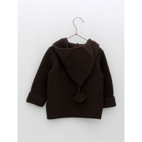 Unisex knitted dufflecoat