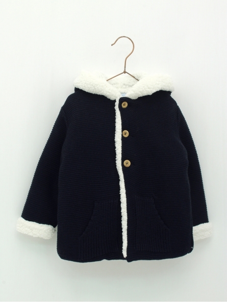 Baby coat with hood