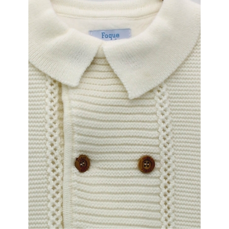 Christening knitted dufflecoat