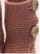 Boot-like booties with buttons