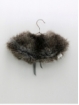 Fur collar for girl with bow