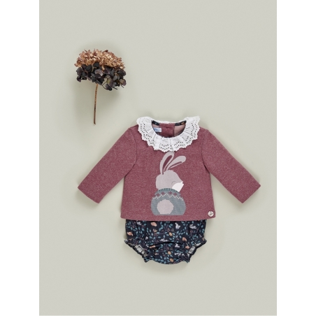 Sweater and shorties two pieces baby girl set