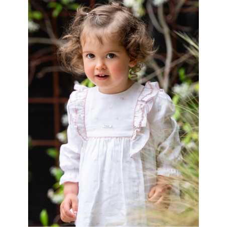 Teckel patterned baby dress