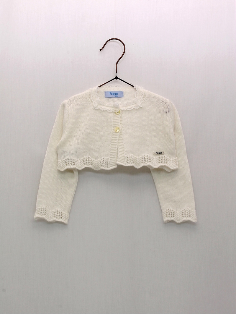 Chaqueta con Puntilla Valencienne