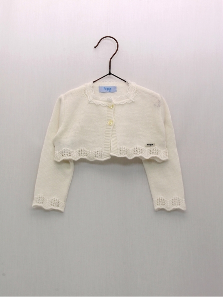 Chaqueta con Puntilla Valencienne