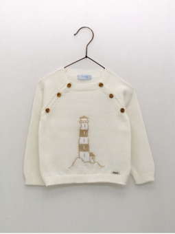 Lighthouse drawing sweater