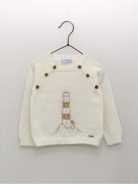 Lighthouse drawing sweater