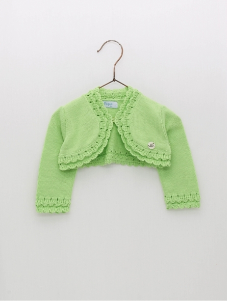 Wave knit jacket