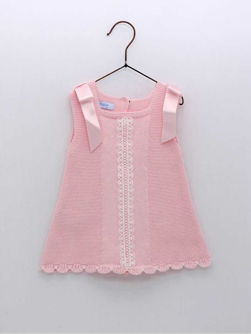 Vestido ponto com entredós