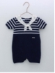 Sailor knit romper