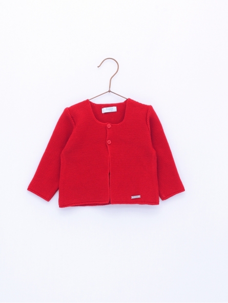 Garter stitch jacket