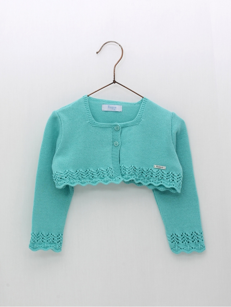 Openwork zig zag jacket