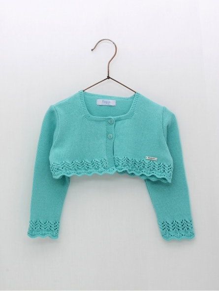 Openwork zig zag jacket