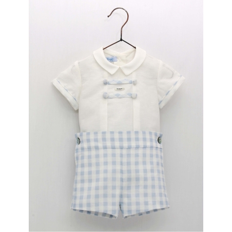 Camisa e calça curta vichy