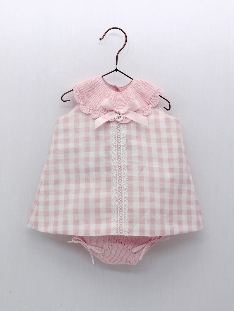 Conjunto vestido e cuequinha ponto