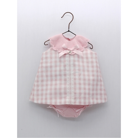 Conjunto vestido e cuequinha ponto