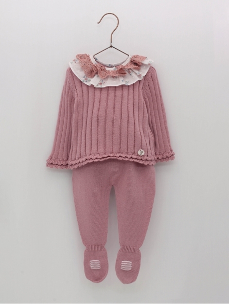 Malva ribbed doublet and plain leggings