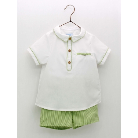 Conjunto camisa e quadro vichy
