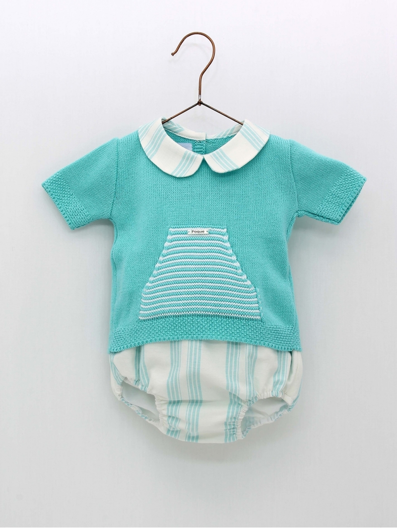Turquoise doublet and briefs set