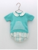 Turquoise doublet and briefs set