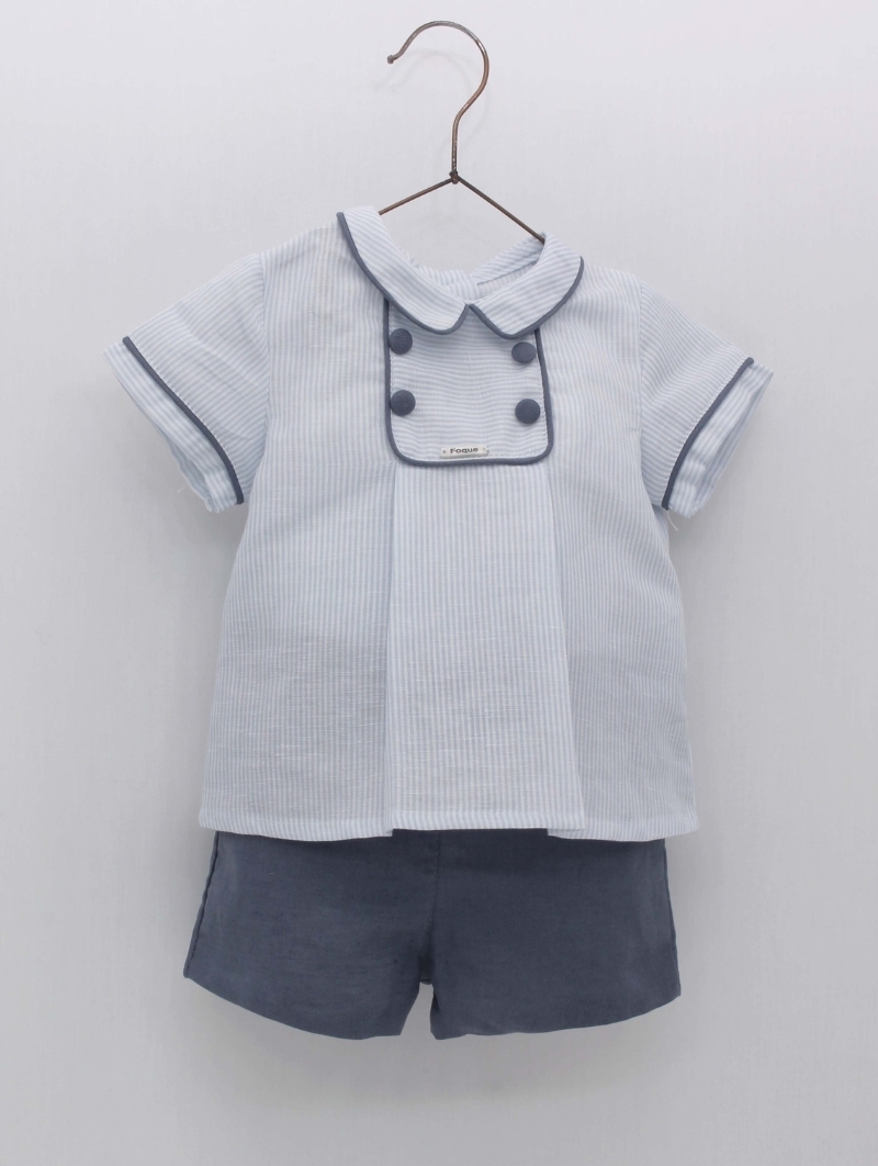 Conjunto blusa milrayas e calça linho