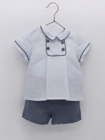 Conjunto blusa milrayas e calça linho