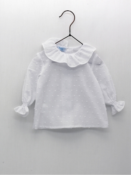 Blusa plumeti cuello volante