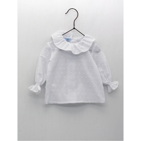 Blusa plumeti cuello volante