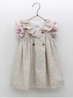 Vestido liberty com volantes