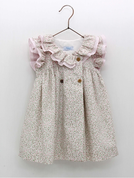Vestido liberty com volantes