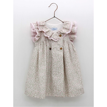 Vestido liberty com volantes