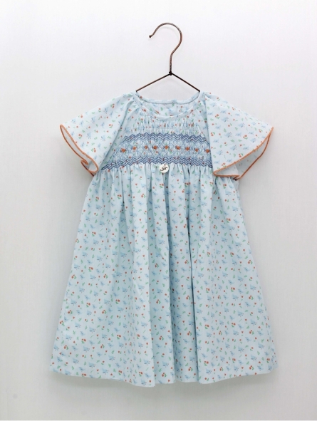 Vestido Nido de Abeja Pajaritos