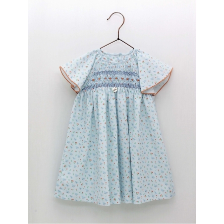 Vestido Nido de Abeja Pajaritos