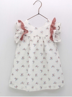 Vestido Plumeti Estampado Flores