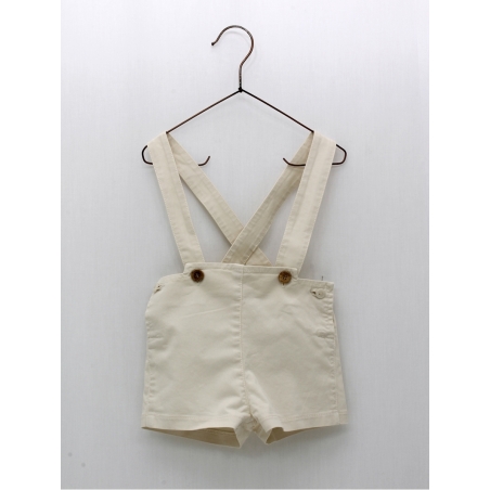 Canvas trousers with straps