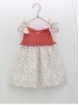 Vestido cuerpo punto y flores