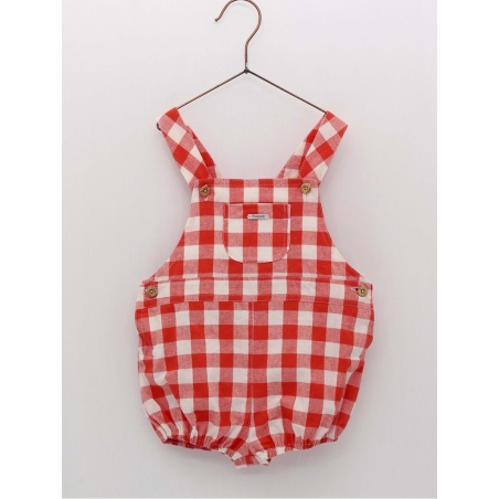 Vichy checked dungarees