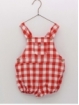 Vichy checked dungarees