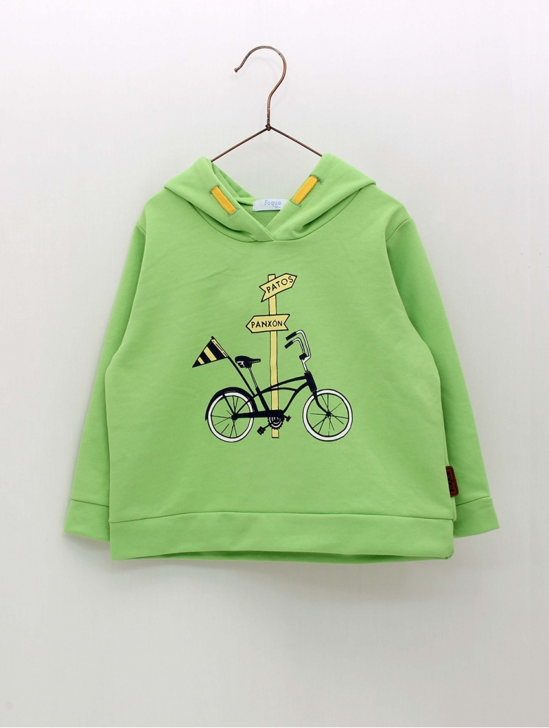 Bike drawing sweatshirt